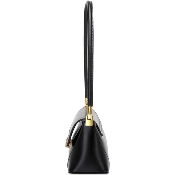 Women Black Imported Vintage Retro Classic Cute Hobo Tote Mini Clutch Bags - Picture 3 of 4